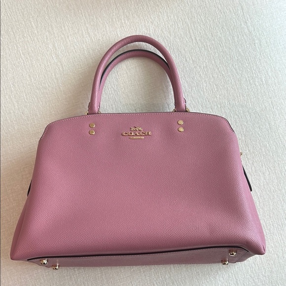 Coach Handbags - Coach Pink Satchel with Smooth Leather Finish
